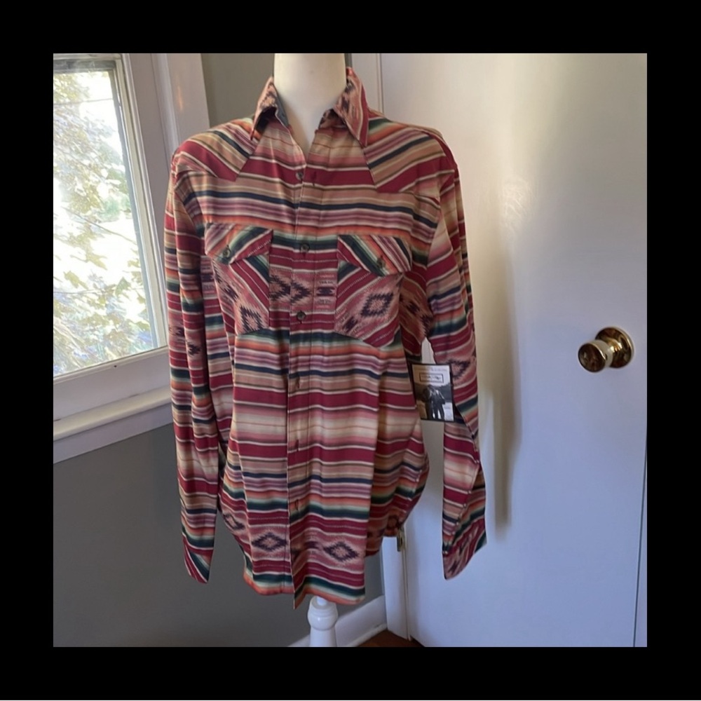 Tasha Polizzi men’s button-down shirt new , pit to pit 23 inches